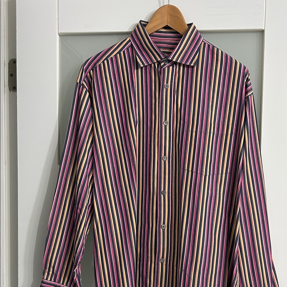 Bugatchi Uomo Multicolor Men's Shirt size Large
